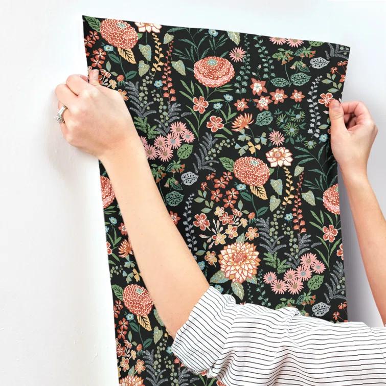 Waverly Peel & Stick Floral Roll
