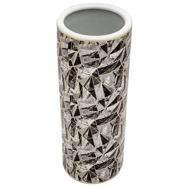24" Marble & Gold Design Umbrella Stand