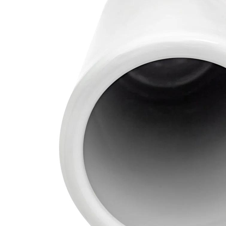 24" White Porcelain Umbrella Stand