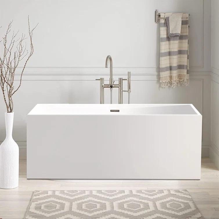 Chloe 59" x 30" Freestanding Soaking Bathtub