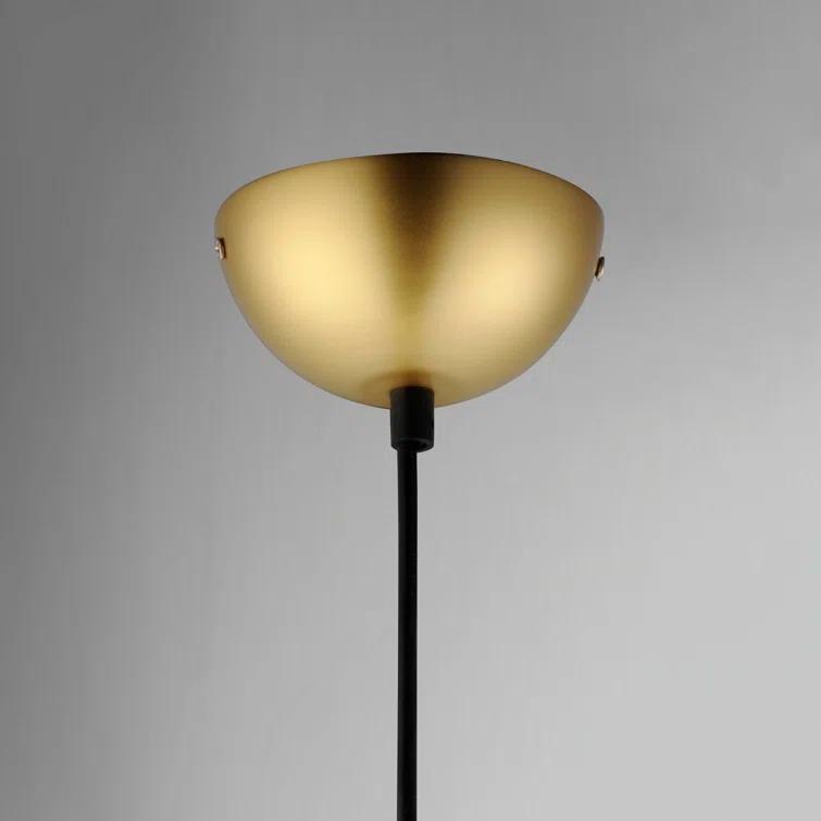 Hastings Single Light Glass Steel Dimmable Pendant