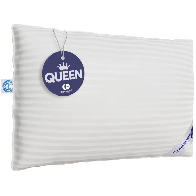 Continental Bedding 700-Soft Pillow, Queen (Pack of 1), White