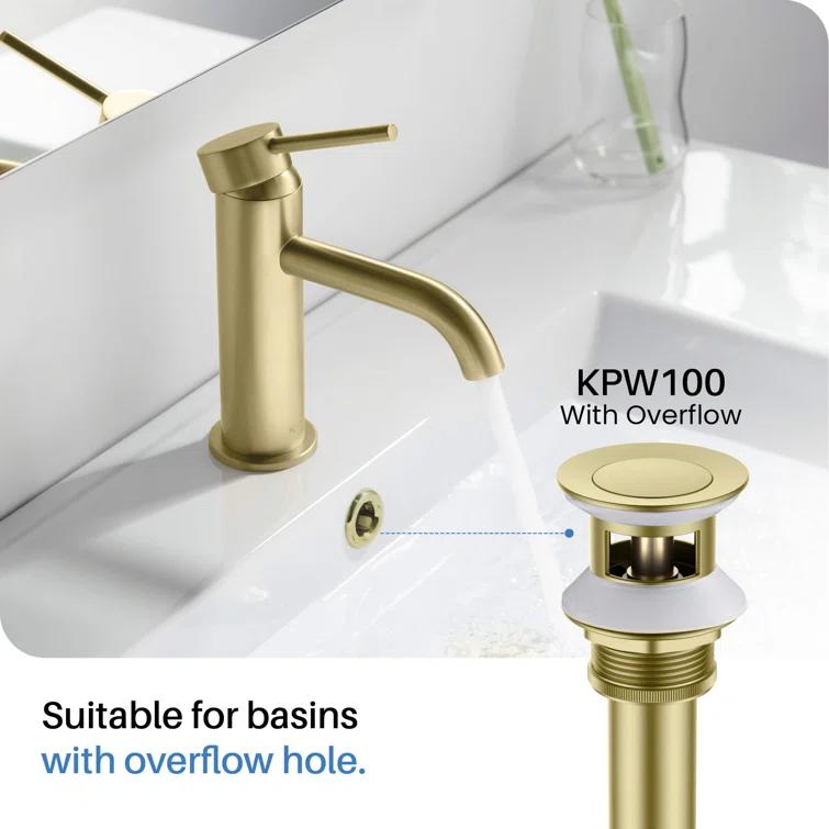 Cube Widespread Faucet 2-handle Bathroom Faucet with Drain Assembly