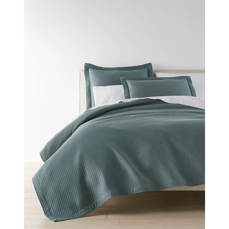 Peacock Alley Oxford Cotton Blend Coverlet