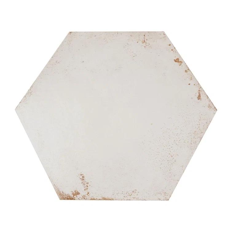 Angela Harris Fuller 20" Hex Porcelain Metallic Look Floor and Wall Tile