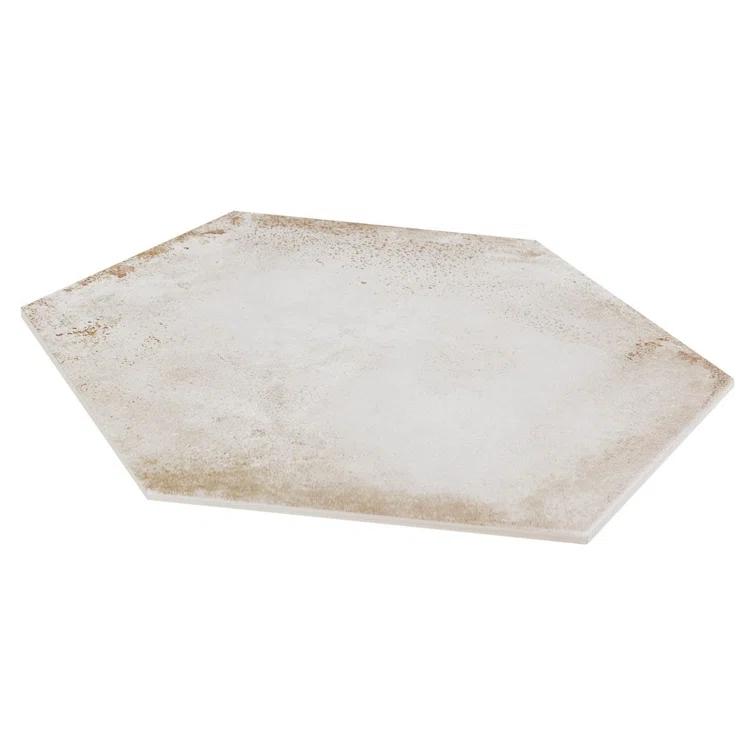 Angela Harris Fuller 20" Hex Porcelain Metallic Look Floor and Wall Tile