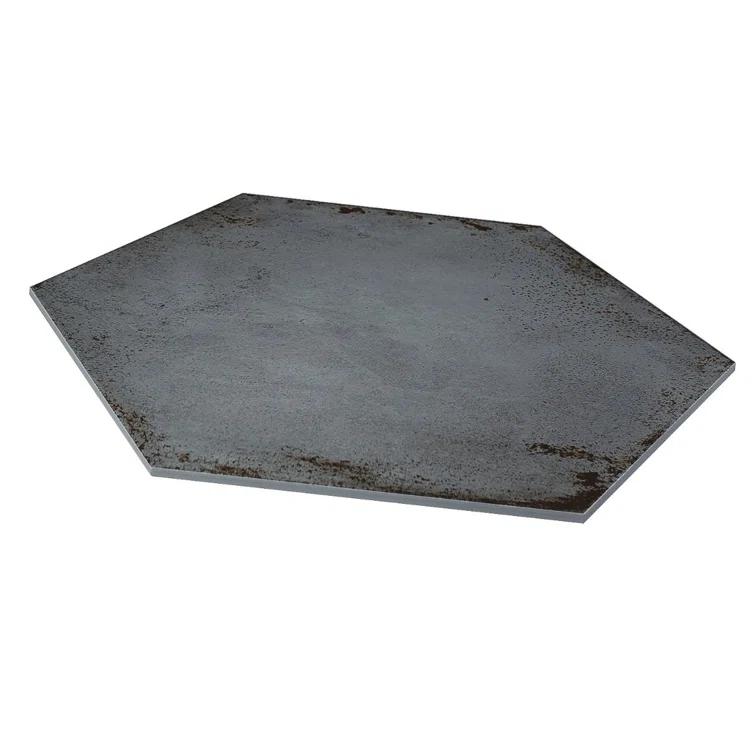 Angela Harris Fuller 20" Hex Porcelain Metallic Look Floor and Wall Tile