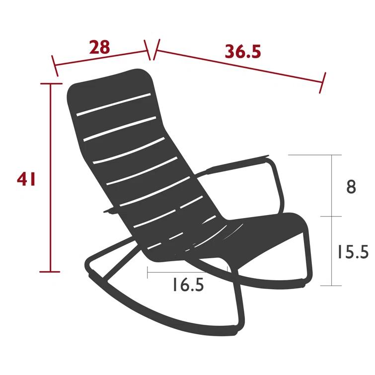 Luxembourg Metal Rocking Chair