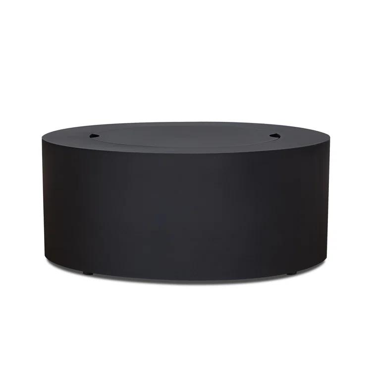 Aegean 36" Round Steel Propane or Natural Gas Fire Pit Table by Real Flame