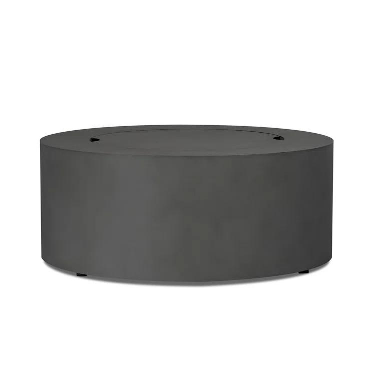 Aegean 36" Round Steel Propane or Natural Gas Fire Pit Table by Real Flame