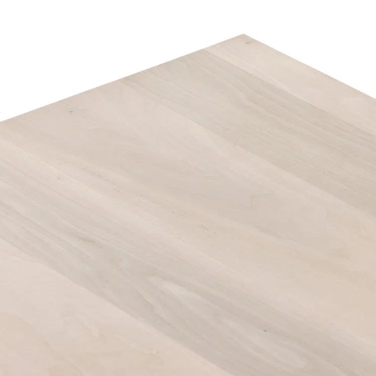 Hudson Rectangular Beige Wood Coffee Table with Storage