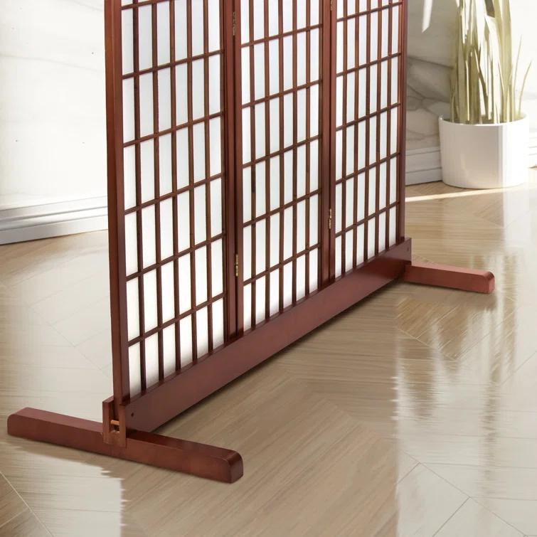 Room Divider Stand Natural 3 Panel