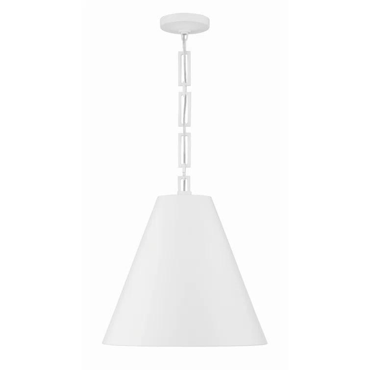 Crystorama Lighting Alston 3 - Light Chandelier in  Matte White/Antique Gold