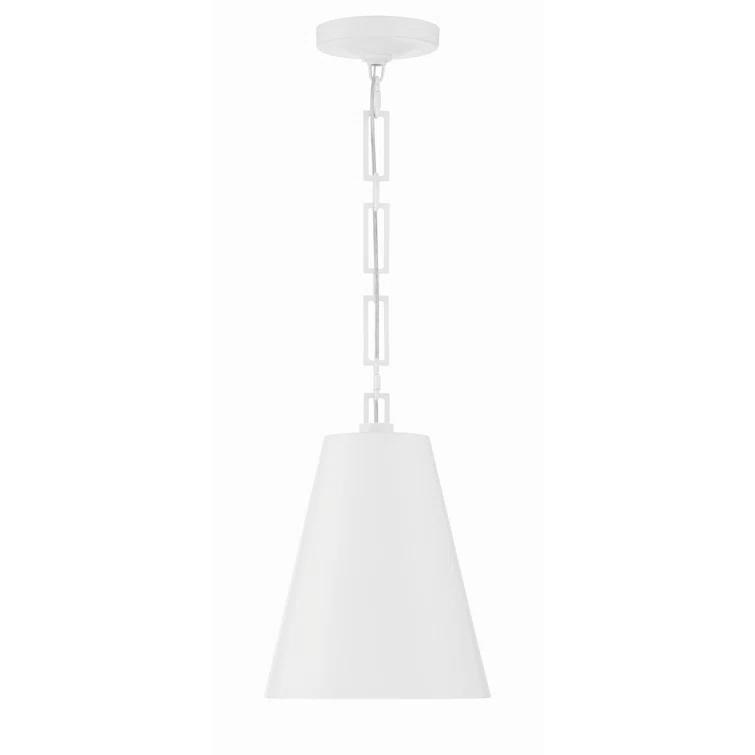 Crystorama Lighting Alston 2 - Light Chandelier in  Matte White/Antique Gold