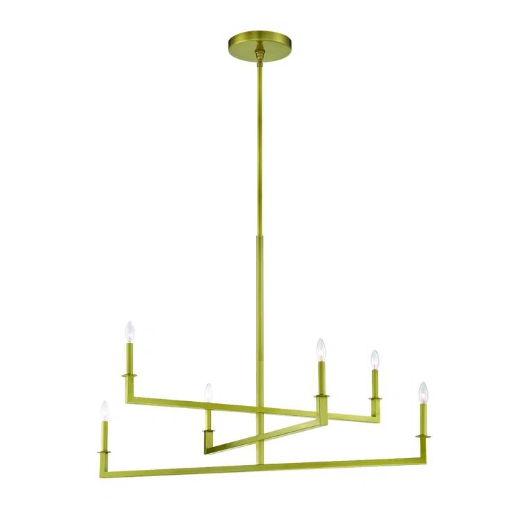 Dante 6 - Light Dimmable Square / Rectangle Chandelier