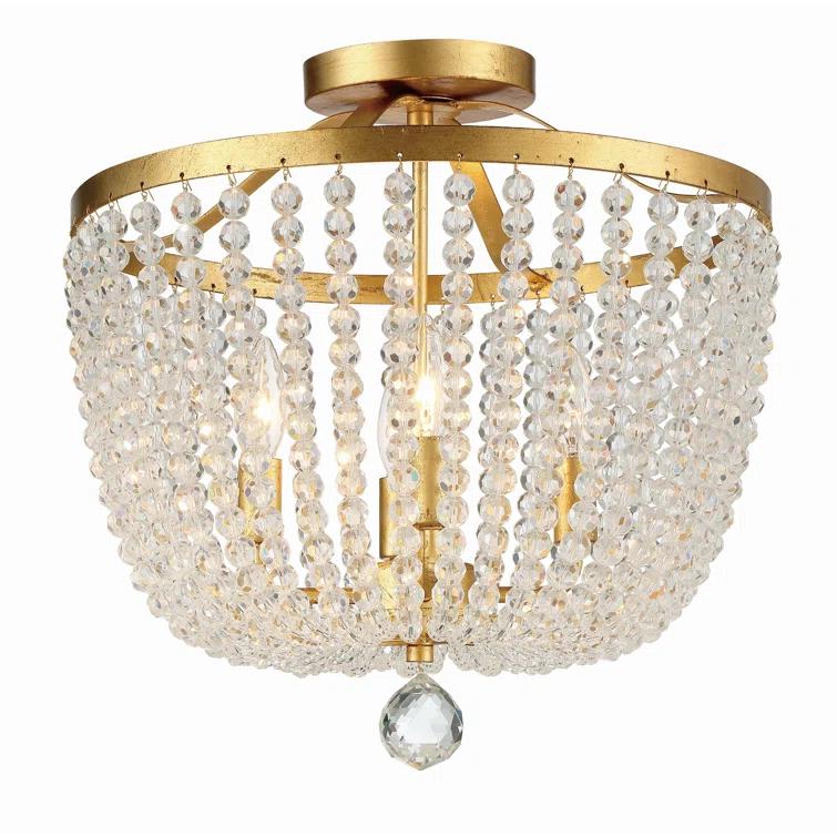 Conway 4 Light Wood Dimmable Empire Chandelier