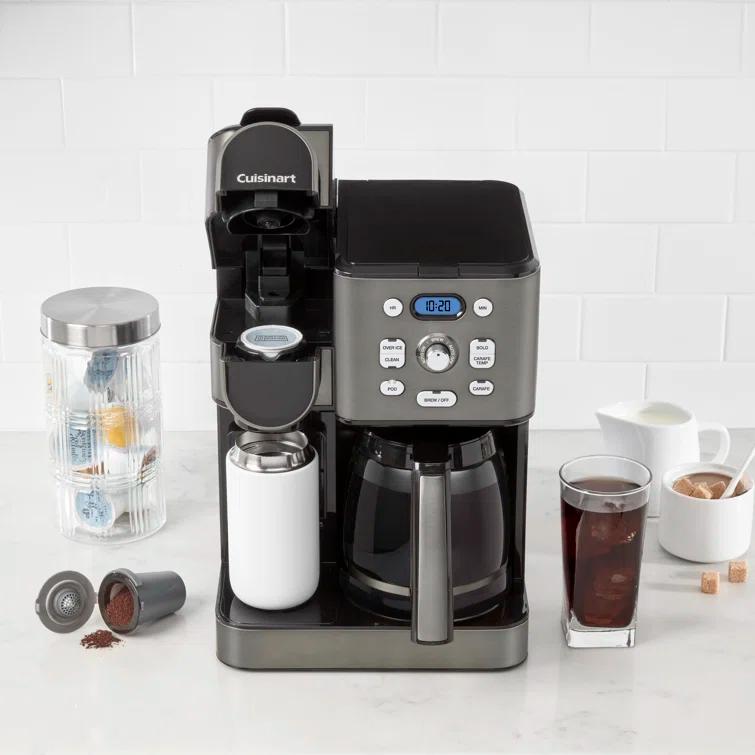 Cuisinart ® Coffee Center ® Black Stainless Steel 12-Cup Coffee Maker and Single Brewer
