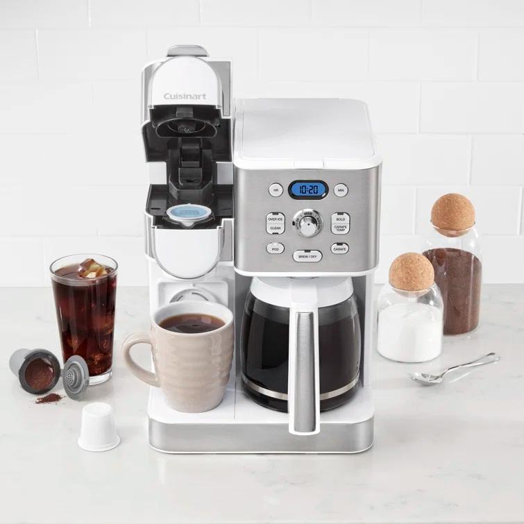 Cuisinart ® Coffee Center ® White 12-Cup Coffee Maker and Single Brewer
