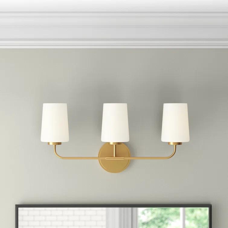 Fitz 3 Light Frosted Dimmable Vanity Light