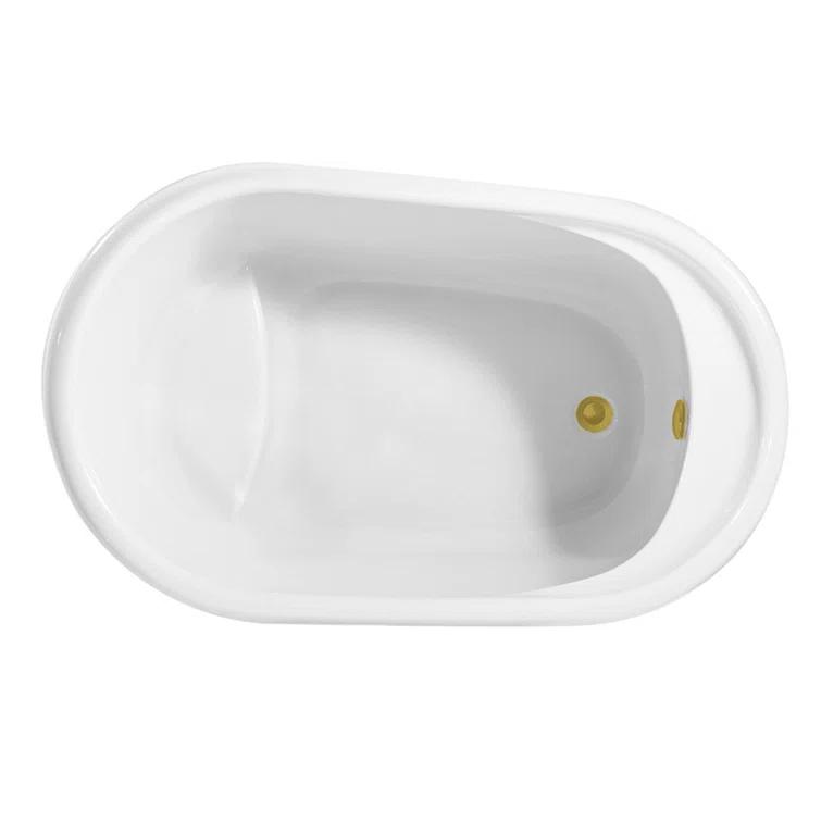 1300 mm x 800 mm Freestanding Roll Top Bathtub