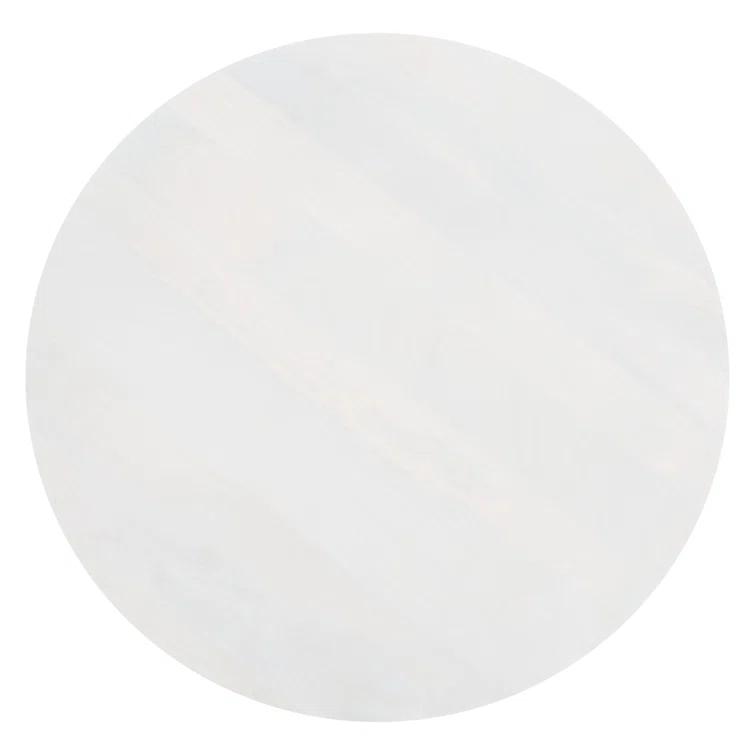 SAFAVIEH Couture Calhoun Contemporary Round Mango Wood Coffee Table, White Wash