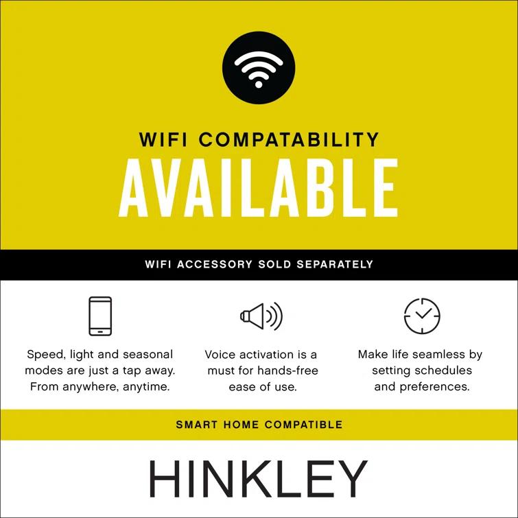 Vail Flush 52" Indoor/Outdoor Smart Ceiling Fan with Integrated LED + HIRO Remote