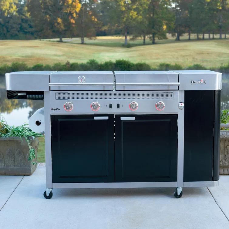 Charbroil Medallion Series Vista 3-in-1 Mini Kitchen - Gas Grill, Griddle, and Pizza Oven