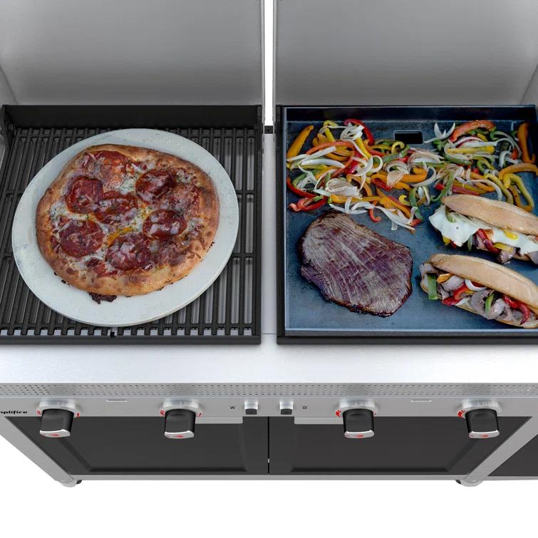 Charbroil Medallion Series Vista 3-in-1 Mini Kitchen - Gas Grill, Griddle, and Pizza Oven