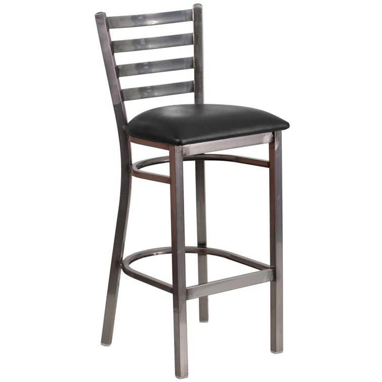 Flash Furniture Brixton Hercules Series Ladder Back Metal Restaurant Barstools