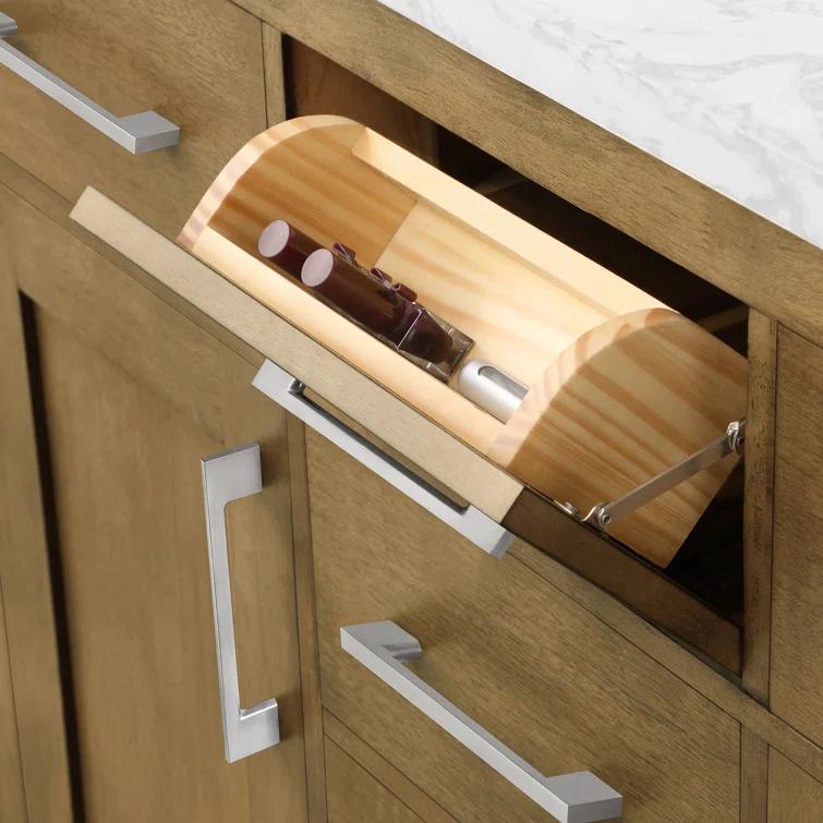 OVE Decors Athea 42 in. W Bath Vanity with Premium Countertop and Power Bar