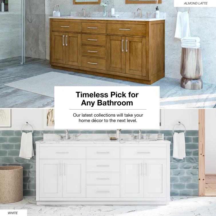 OVE Decors Athea 72 in. W Bath Vanity with Premium Countertop and Power Bar