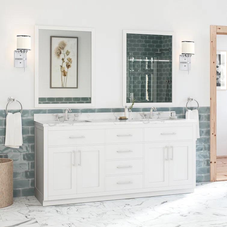 OVE Decors Athea 72 in. W Bath Vanity with Premium Countertop and Power Bar
