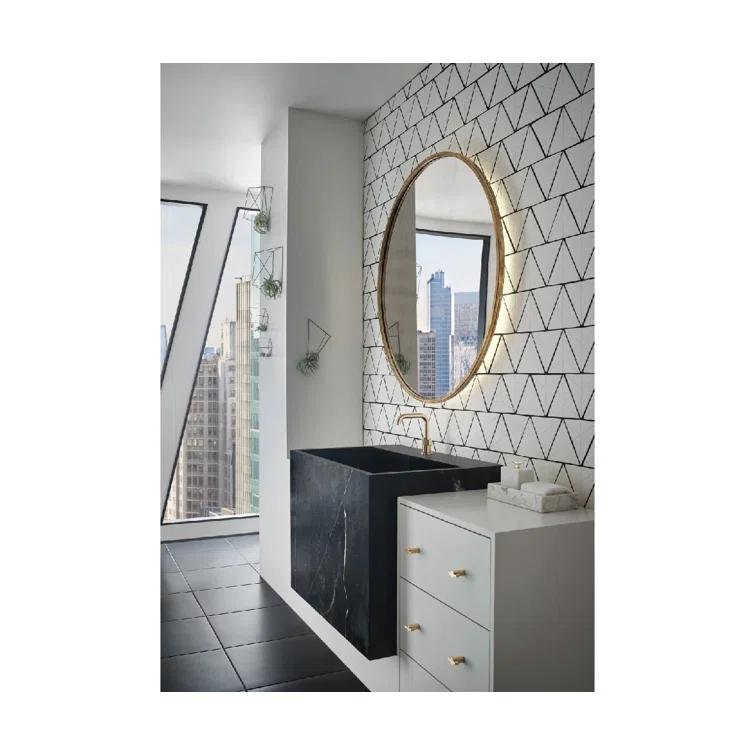 Litze Luxe Nickel 7.5" Modern Single Hole Brass Lavatory Faucet