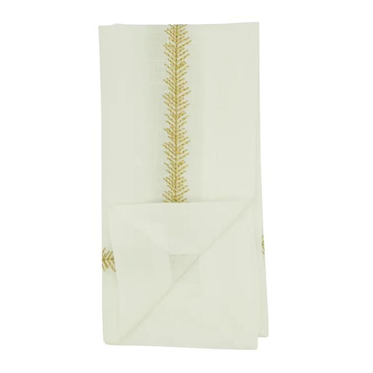 Saro Pomeline Collection Polyester No Pattern Square Napkin (Set of 4)