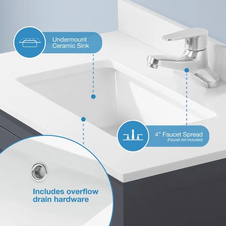 OVE Decors Vegas 30" Single Bathroom Vanity Set