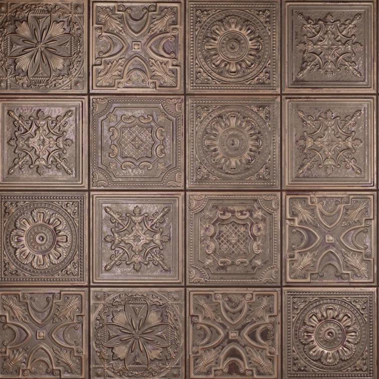 Fitz 8" x 8" Ceramic Patterned Wall Tile