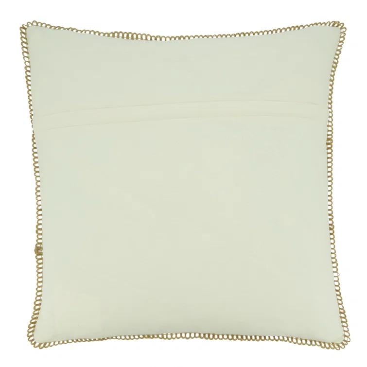 Saro Harbor Collection Cotton Throw Pillow