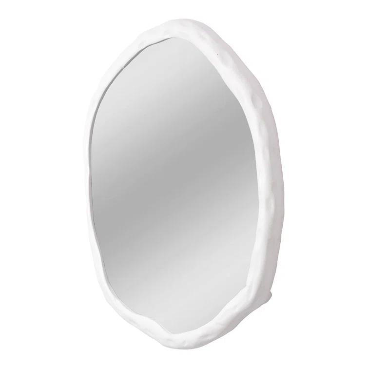 Rogelio Round Mirror - White / Small