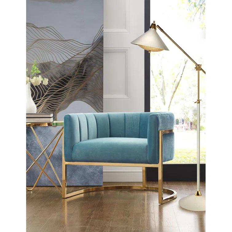 Velvet Barrel Chair