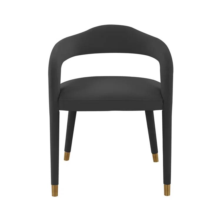 18.8'' H Velvet Upholstered Armchair