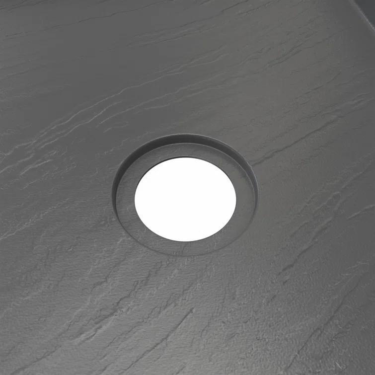SlimLine 60" W x 32" D Single Threshold Shower Base