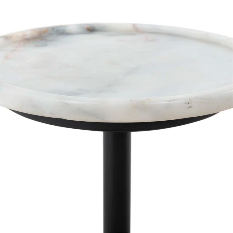 Nicholas Side Table - White Marble