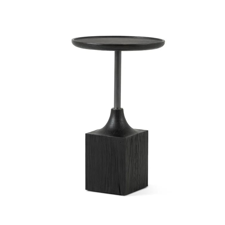 Simona Round Metal Accent Table (16")
