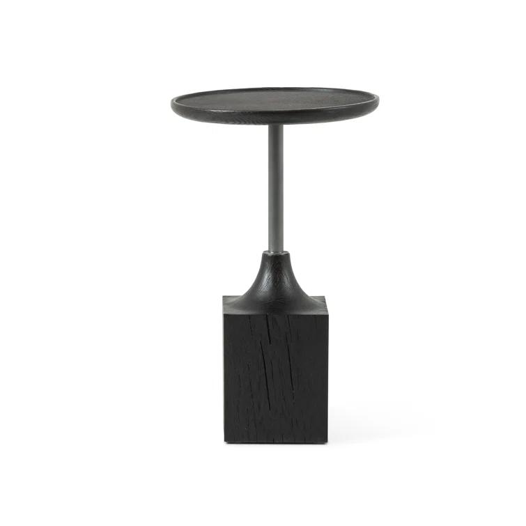 Simona Round Metal Accent Table (16")