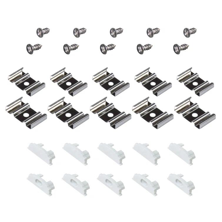 Accessory Packs for LED Tape Light Mounting Channels, Bendable, White