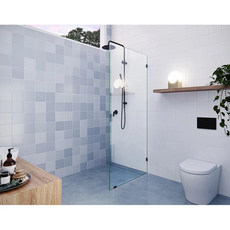 Vela 30 in. x 78 in. Fully Frameless Single Fixed Shower Panel
