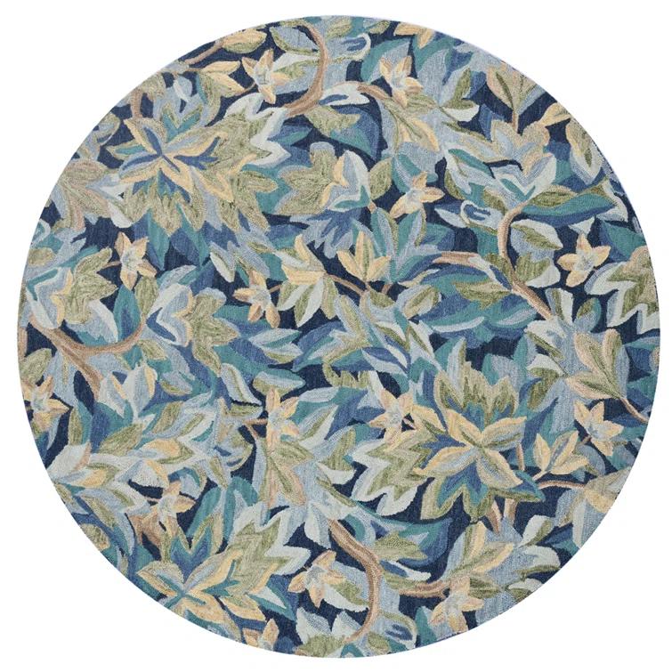 Avalonian Handmade Hand Tufted Wool Blue/Green Rug