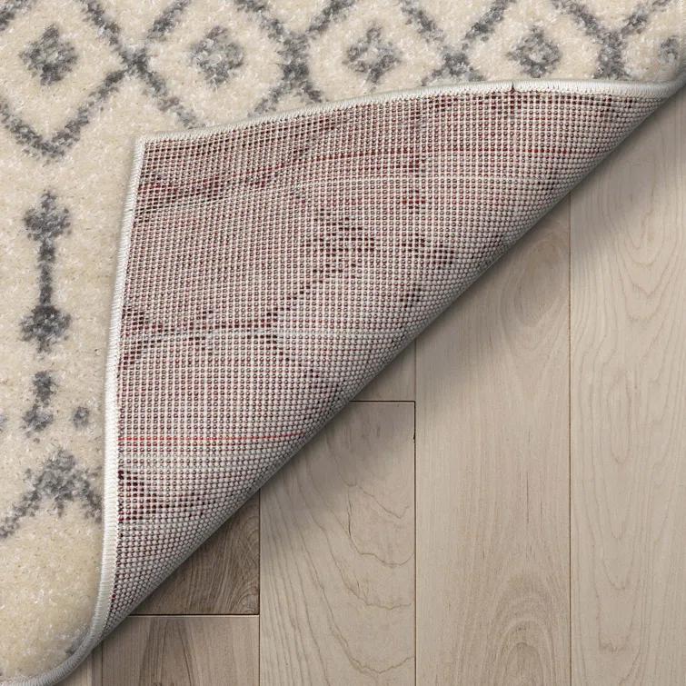 Mystic Colette Moroccan Trellis Ivory Grey Area Rug