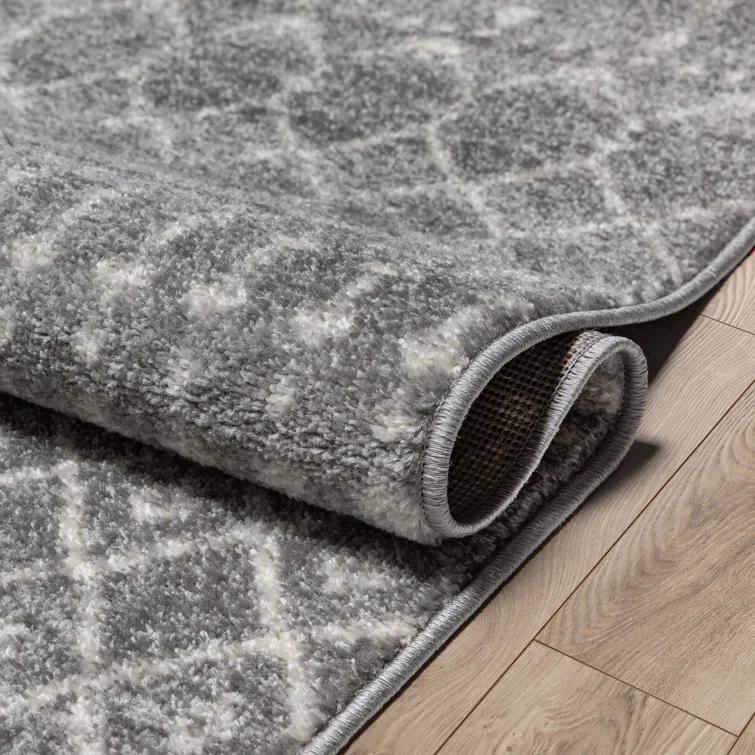 Mystic Colette Moroccan Trellis Grey Area Rug