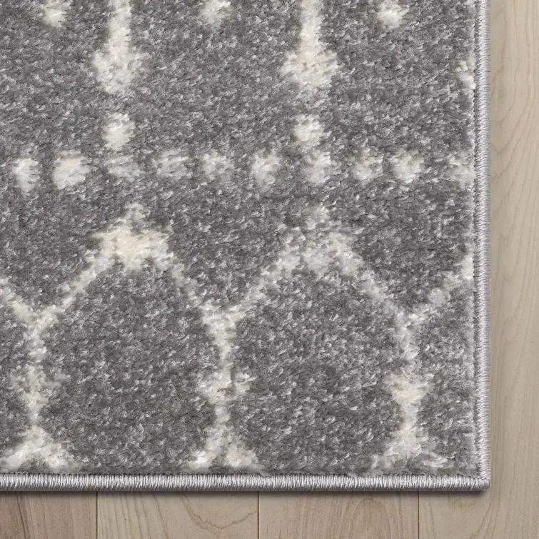 Mystic Colette Moroccan Trellis Grey Area Rug